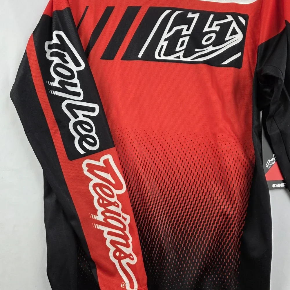 Troy Lee Designs GP Jersey Icon Black Orange White Small Motocross MTB NWT